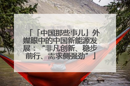「中国那些事儿」外媒眼中的中国新能源发展：“非凡创新、稳步前行、需求侧强劲”