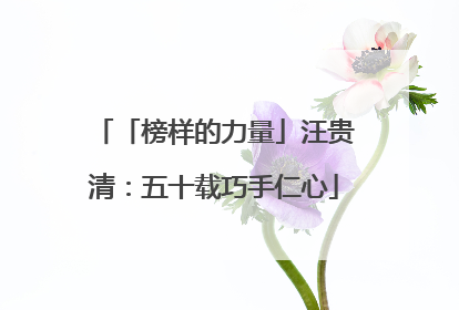 「榜样的力量」汪贵清：五十载巧手仁心