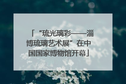 “琉光璃彩——淄博琉璃艺术展”在中国国家博物馆开幕