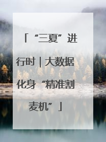 “三夏”进行时｜大数据化身“精准割麦机”