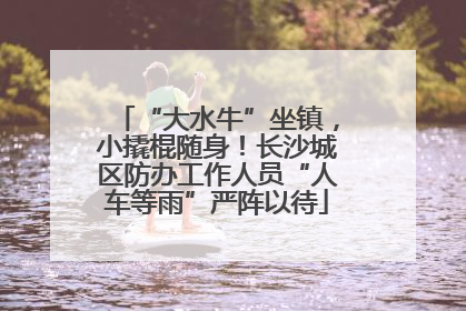 “大水牛”坐镇，小撬棍随身！长沙城区防办工作人员“人车等雨”严阵以待