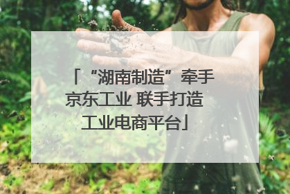 “湖南制造”牵手京东工业 联手打造工业电商平台