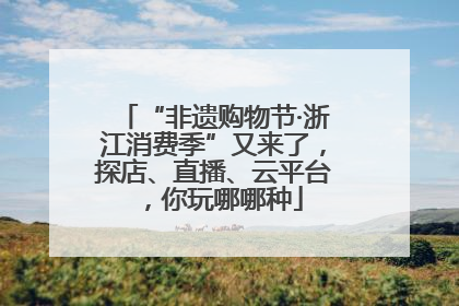 “非遗购物节·浙江消费季”又来了，探店、直播、云平台，你玩哪哪种