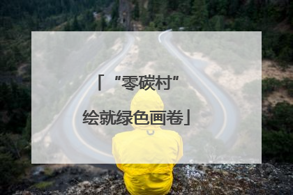 “零碳村” 绘就绿色画卷