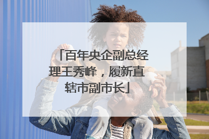 百年央企副总经理王秀峰，履新直辖市副市长