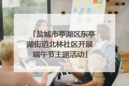 盐城市亭湖区东亭湖街道北林社区开展端午节主题活动