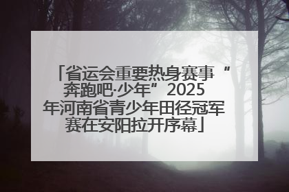 省运会重要热身赛事“奔跑吧·少年”2025年河南省青少年田径冠军赛在安阳拉开序幕