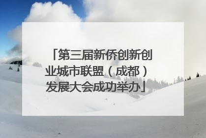 第三届新侨创新创业城市联盟（成都）发展大会成功举办