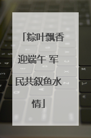 粽叶飘香迎端午 军民共叙鱼水情