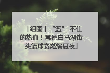 组图丨“篮” 不住的热血！常德白马湖街头篮球赛燃爆夏夜