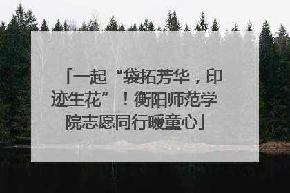 一起“袋拓芳华，印迹生花”！衡阳师范学院志愿同行暖童心