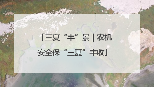 三夏“丰”景｜农机安全保“三夏”丰收