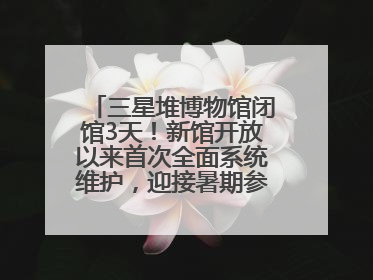 三星堆博物馆闭馆3天！新馆开放以来首次全面系统维护，迎接暑期参观高峰