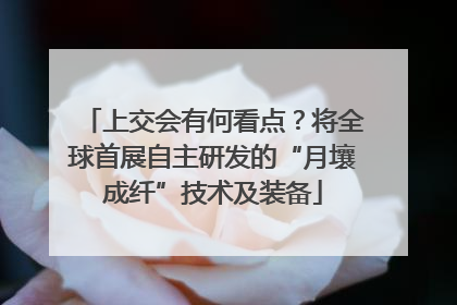 上交会有何看点？将全球首展自主研发的“月壤成纤”技术及装备