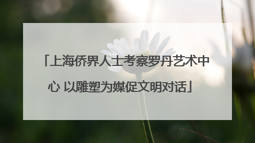 上海侨界人士考察罗丹艺术中心 以雕塑为媒促文明对话