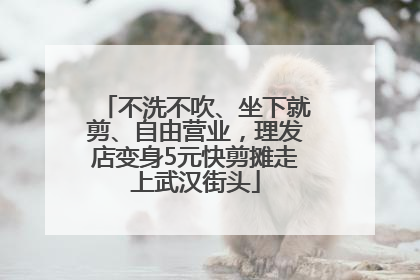 不洗不吹、坐下就剪、自由营业，理发店变身5元快剪摊走上武汉街头