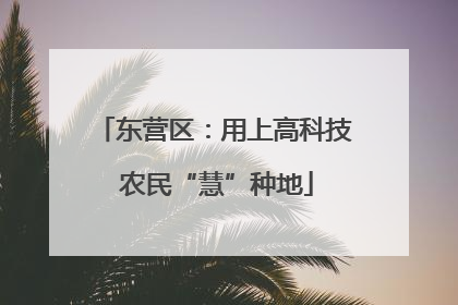 东营区：用上高科技 农民“慧”种地