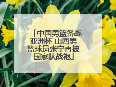 中国男篮备战亚洲杯 山西男篮球员张宁再披国家队战袍