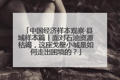 中国经济样本观察·县域样本篇丨面对石油资源枯竭，这座戈壁小城是如何走出困境的？