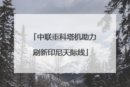 中联重科塔机助力刷新印尼天际线