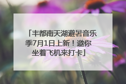 丰都南天湖避暑音乐季7月1日上新！邀你坐着飞机来打卡