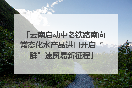 云南启动中老铁路南向常态化水产品进口开启“鲜”速贸易新征程