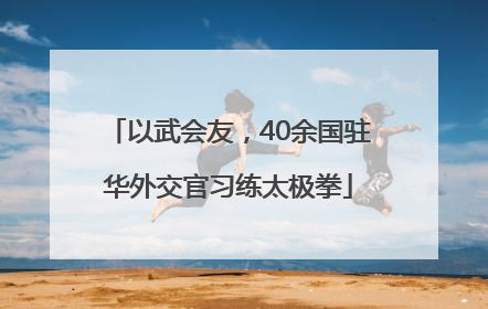 以武会友，40余国驻华外交官习练太极拳
