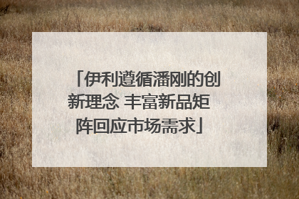 伊利遵循潘刚的创新理念 丰富新品矩阵回应市场需求