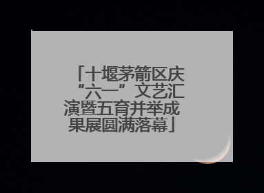 十堰茅箭区庆“六一”文艺汇演暨五育并举成果展圆满落幕