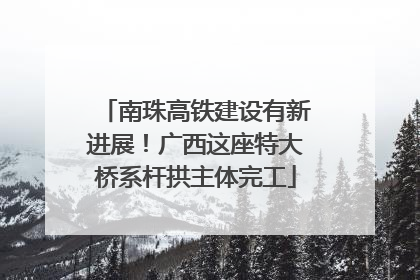 南珠高铁建设有新进展！广西这座特大桥系杆拱主体完工