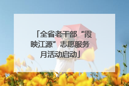 全省老干部“霞映江源”志愿服务月活动启动