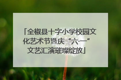全椒县十字小学校园文化艺术节暨庆“六·一”文艺汇演璀璨绽放