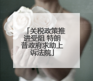关税政策推进受阻 特朗普政府求助上诉法院