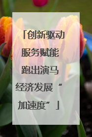 创新驱动 服务赋能 跑出演马经济发展“加速度”