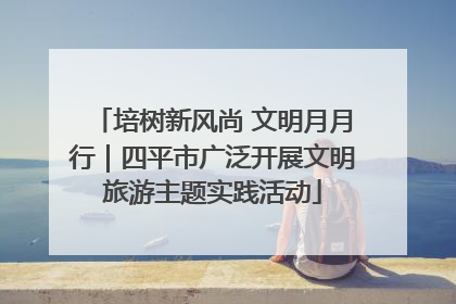 培树新风尚 文明月月行｜四平市广泛开展文明旅游主题实践活动