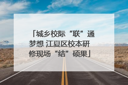 城乡校际“联”通梦想 江夏区校本研修现场“结”硕果