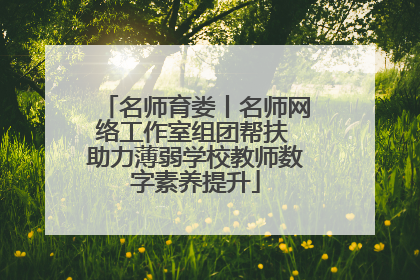 名师育娄丨名师网络工作室组团帮扶 助力薄弱学校教师数字素养提升
