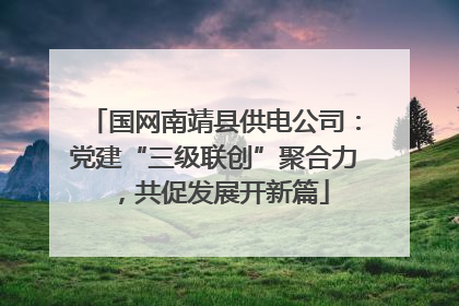 国网南靖县供电公司：党建“三级联创”聚合力，共促发展开新篇