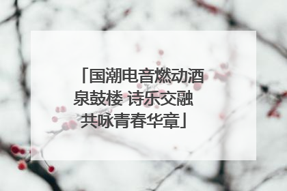 国潮电音燃动酒泉鼓楼 诗乐交融共咏青春华章