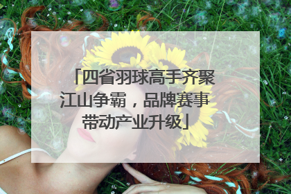 四省羽球高手齐聚江山争霸，品牌赛事带动产业升级