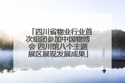 四川省物业行业首次组团参加中国物博会 四川馆八个主题展区展现发展成果