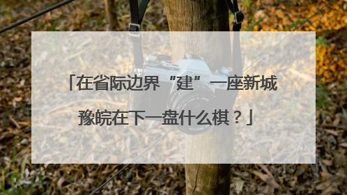 在省际边界“建”一座新城 豫皖在下一盘什么棋？