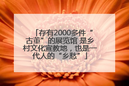 存有2000多件“古董”的展览馆 是乡村文化宣教地，也是一代人的“乡愁”