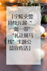 宁陵交警持续开展“一盔一带”“礼让斑马线”主题公益宣传活