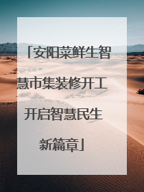 安阳菜鲜生智慧市集装修开工 开启智慧民生新篇章