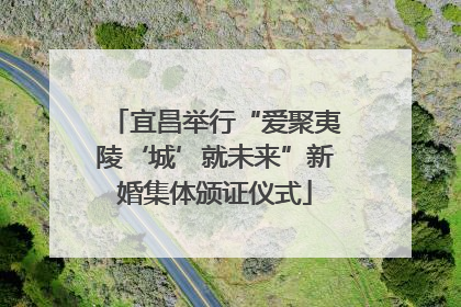 宜昌举行“爱聚夷陵‘城’就未来”新婚集体颁证仪式