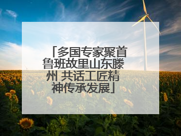 多国专家聚首鲁班故里山东滕州 共话工匠精神传承发展