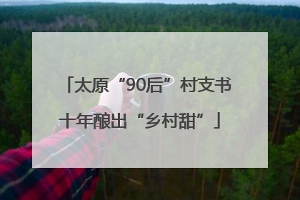 太原“90后”村支书十年酿出“乡村甜”