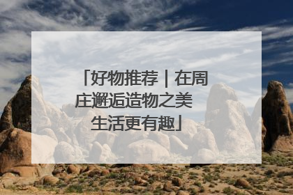 好物推荐｜在周庄邂逅造物之美 生活更有趣