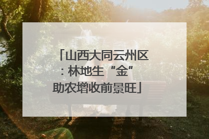 山西大同云州区：林地生“金” 助农增收前景旺